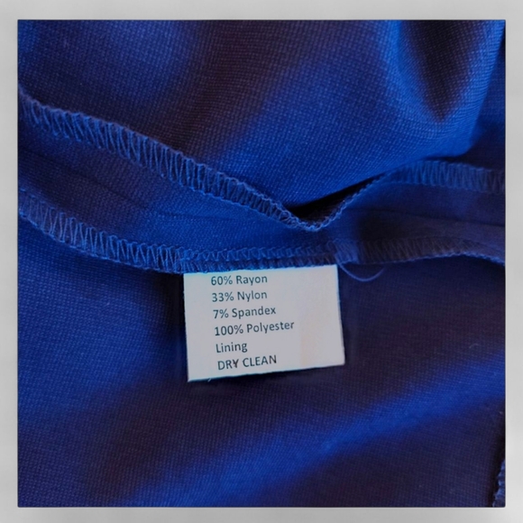 Sara Campbell Navy Blue & White Scallop Dress Womens Size Small - Picture 10 of 11